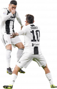 Cristiano Ronaldo & Paulo Dybala football render