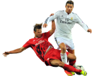 Grzegorz Krychowiak and Cristiano Ronaldo football render