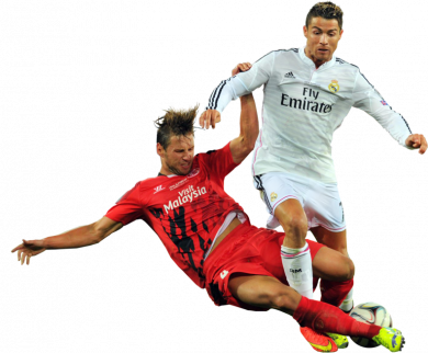 Grzegorz Krychowiak and Cristiano Ronaldo
