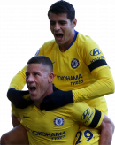 Ross Barkley & Alvaro Morata football render