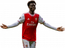 Bukayo Saka football render