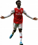 Bukayo Saka football render