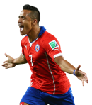 Alexis Sanchez football render