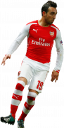 Santi Cazorla football render