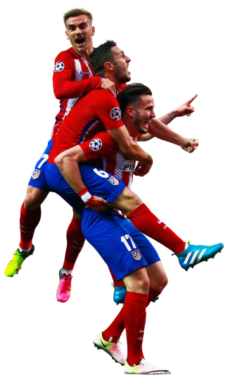 Antoine Griezmann, Koke & Saul Niguez