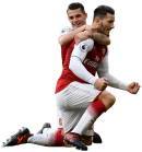 Sead Kolasinac & Granit Xhaka football render