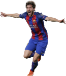 Sergi Roberto football render