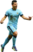 Sergio Aguero football render