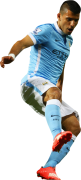 Sergio Aguero football render