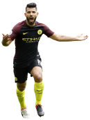 Sergio Aguero football render