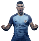 Sergio Aguero football render