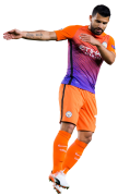 Sergio Aguero football render