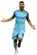 Sergio Aguero football render