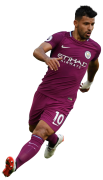 Sergio Agüero football render