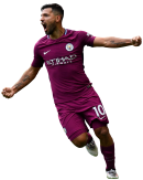 Sergio Agüero football render