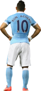 Sergio Aguero football render