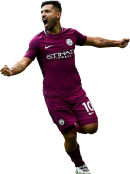 Sergio Agüero football render