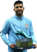 Sergio Aguero football render