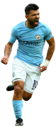 Sergio Aguero football render