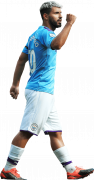 Sergio Agüero football render