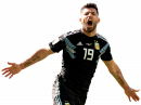 Sergio Aguero football render