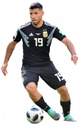 Sergio Aguero football render