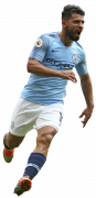 Sergio Aguero football render