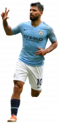 Sergio Aguero football render