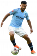 Sergio Aguero football render