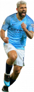 Sergio Aguero football render