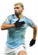 Sergio Aguero football render