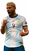 Sergio Aguero football render