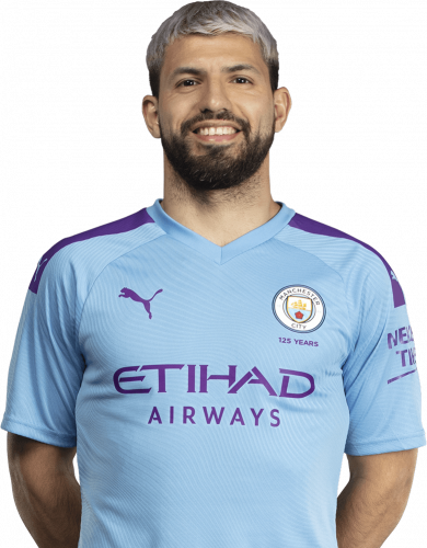 Sergio Aguero Manchester City football render - FootyRenders