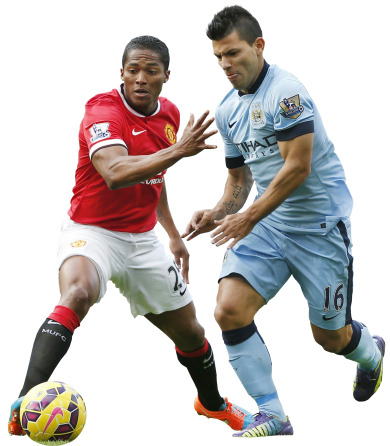 Sergio Aguero & Antonio Valencia