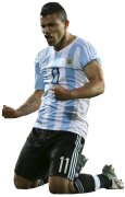 Sergio Aguero football render