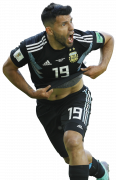 Sergio Aguero football render