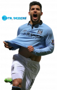 Sergio Aguero football render