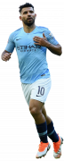 Sergio Aguero football render