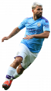 Sergio Aguero football render