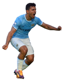 Sergio Aguero football render