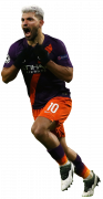 Sergio Aguero football render