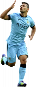 Sergio Aguero football render