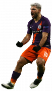 Sergio Aguero football render