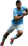 Sergio Aguero football render