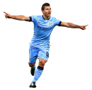 Sergio Aguero football render