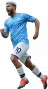 Sergio Agüero football render