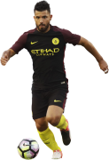 Sergio Aguero football render