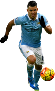 Sergio Aguero football render