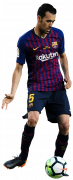 Sergio Busquets football render