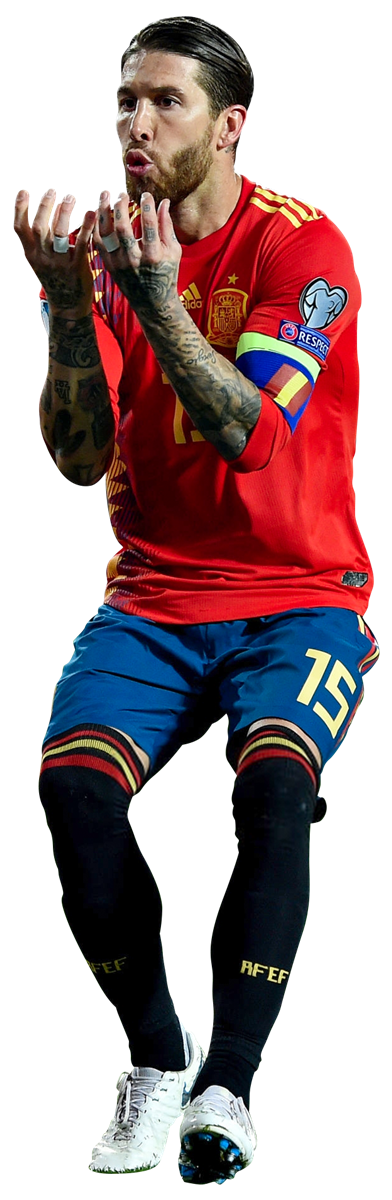 Sergio Ramos football render - 52477 - FootyRenders